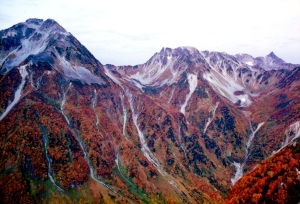 涸沢パノラマコース　秋　槍ヶ岳